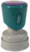 N51<br>Pre-Inked<br>Round Inspection Stamp<br>(Short Handle)<br>1" Diameter